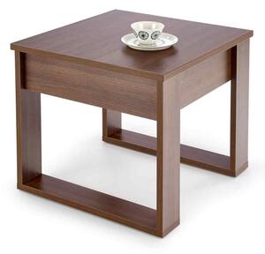 Konferenční stolek Nea - čtvercový, tmavý ořech