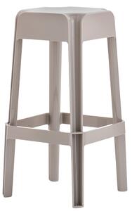 PEDRALI - Vysoká barová židle RUBIK 580 DS - světle hnědá