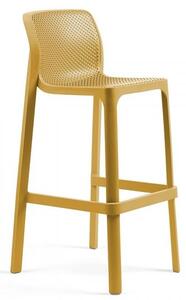 NARDI GARDEN - Barová židle NET hořčicově žlutá