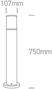 One Light Lauria venkovní stojací lampa 1x20 W šedá 67102/G