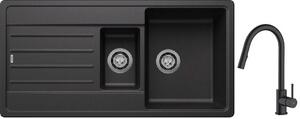 Sada granitový dřez Blanco Legra 6 S 522207, kuchyňská baterie Oltens Litla 35204300
