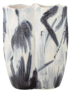 Černobílá váza z kameniny (výška 37 cm) Elira – Bloomingville