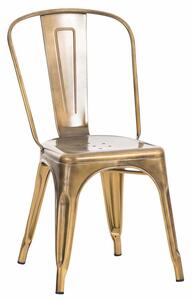 Kovová židle Ben ~ Zlatá