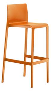 PEDRALI - Vysoká barová židle VOLT 678 DS - oranžová