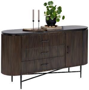 ŠIROKÁ KOMODA, barvy mosazi, 150/80/40 cm Ambia Home - Komody na nožičkách