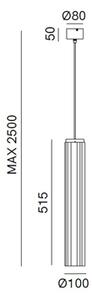 Il Fanale 299.02.OSC Dune, závěsné svítidlo z keramiky, 1x15W E27, prům.10cm, výška 51,5cm