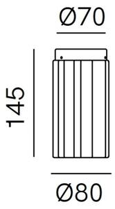 Il Fanale 299.05.OSC Dune, stropní svítidlo z keramiky, 1x5W GU10, prům. 8cm, výška 14,5cm