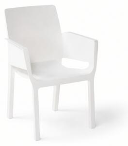 Zahradní jídelní židle EVELYN, bílá