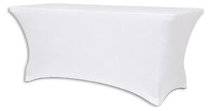 Elastický potah pro obdélníkový stůl 122cm barva Bílá
