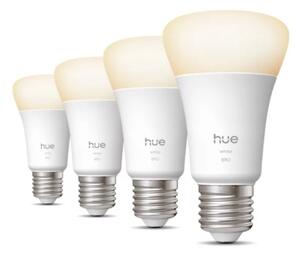 SADA 4x LED Stmívatelná žárovka Philips Hue WHITE E27/7W/230V 2700K