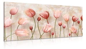 Obraz starorůžové tulipány