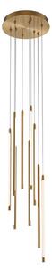 Maytoni Závěsné LED svítidlo LIGHT STICK, 46W, Ø 35 cm, CRI80, stmívatelné Barva: Zlatá