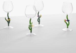 Ichendorf Milano dDesignové sklenice na bílé víno Marine Garden Stemmed Glass Green Fish