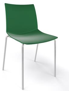 GABER - Židle KANVAS NA, zelená/chrom