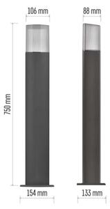 Venkovní lampa LANA 1xE27/25W/230V IP54 75 cm