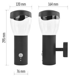 Venkovní nástěnné svítidlo se senzorem ARTEO 1xE27/15W/230V IP44