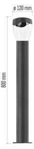 Venkovní lampa ARTEO 1xE27/15W/230V IP44 80 cm