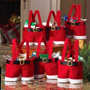 4Leaders Vánoční taška na víno Santa Claus 1 lahev 24×36 cm
