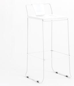 ISIMAR - Barová židle CHICAGO nízká - bílá