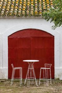 ISIMAR - Barová židle MENORCA nízká - bílá