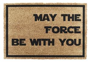 Rohožka z přírodního kokosového vlákna Artsy Doormats May The Force Be With You, 40 x 60 cm