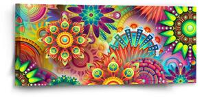 Sablio Obraz Barevné obrazce - 110x50 cm