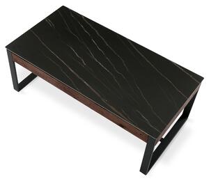Konferenční stolek BRAGA černá/tmavě hnědá