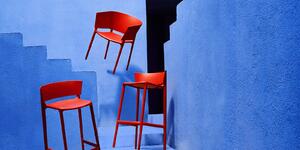 VONDOM - Nízká barová židle AFRICA - červená