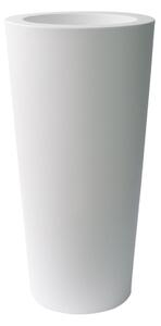 Plust - Designový květináč ILIE, Ø 37 x 75 cm - bílý