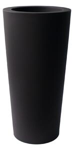 Plust - Designový květináč ILIE, Ø 37 x 75 cm - černý
