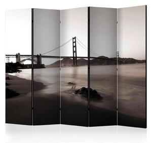Paraván - San Francisco: Černobílý most Golden Gate II 225x172