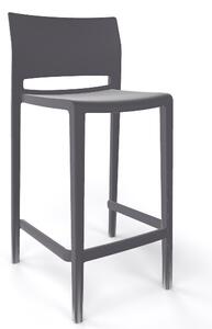GABER - Barová židle BAKHITA - nízká, tmavě šedá