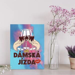 Sablio Dárková cedulka Dámská jízda: 30x40 cm