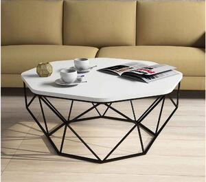 Designový konferenční stolek Gagenia 90 cm bílý