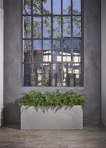 Plust - Designový květináč KUBE, 100 x 40 x 40 cm, šedý
