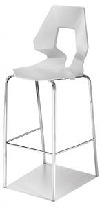 GABER - Barová židle PRODIGE - vysoká, bílá/chrom