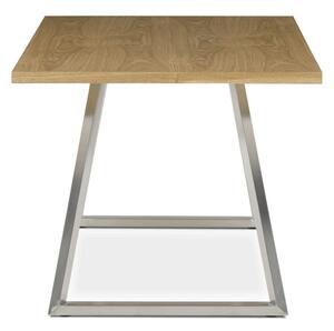 Jídelní stůl HT-W1515 dub / stříbrný
