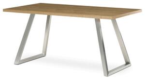Jídelní stůl HT-W1515 dub / stříbrný