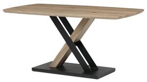 Jídelní stůl HT-W1570 dub San Remo / černý