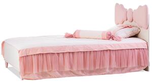 Dětská postel 100x200cm Chere - bříza/růžová