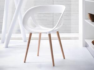 GABER - Židle MOEMA BL - bílá/buk