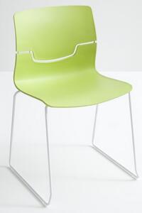 GABER - Židle SLOT S - bílá/chrom
