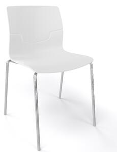 GABER - Židle SLOT FILL NA - bílá/chrom