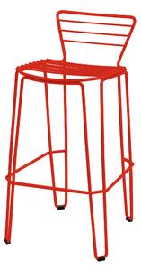 ISIMAR - Barová židle MENORCA nízká - červená