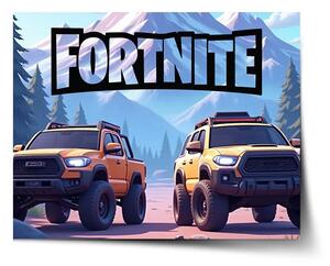 Sablio Plakát FORTNITE Off-road auta - 60x40 cm