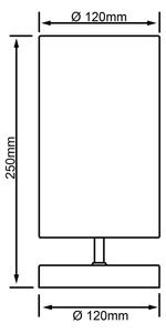 Brilliant - Stolní lampa CLARIE 1xE14/40W/230V matný chrom/bílá