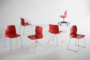 GABER - Židle SLOT FILL NA - červená/chrom