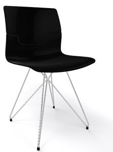GABER - Židle SLOT FILL TC - černá/chrom