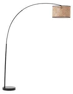Brilliant - Stojací lampa WILEY 1xE27/60W/230V černá/béžová
