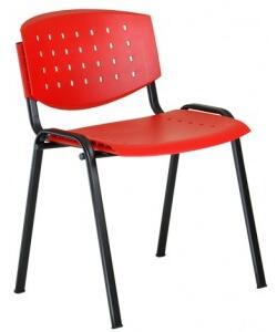 ALBA konferenční plastová židle LAYER červená/černá